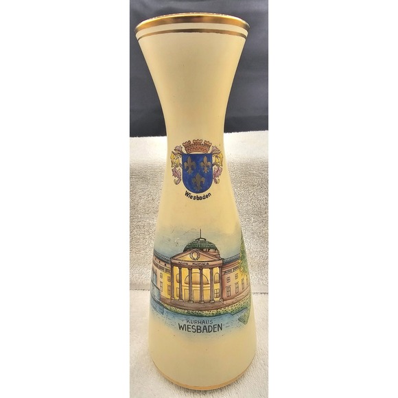 Arzberg/Schumann Other - Vintage German Bavarian Porcelain Bud Vase-Image Of Kurhaus‎ Wiesbaden
